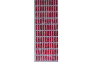 100 Buegelpailletten Stifte 7mm x 2mm  holo rot